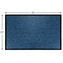 Load image into Gallery viewer, Durable Rubber Door Mat Heavy Duty for Indoor Outdoor, 23x35 Inch