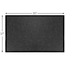 Load image into Gallery viewer, Durable Rubber Door Mat Heavy Duty for Indoor Outdoor, 17x30 Inch