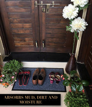 Load image into Gallery viewer, Durable Rubber Door Mat Heavy Duty for Indoor Outdoor, 17x30 Inch