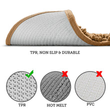 Load image into Gallery viewer, U-Shaped Contoured Rug for Around Toilet, Super Absorbent Bath Rug, Machine Wash & Dry, 20 x 20, Beige