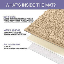 Load image into Gallery viewer, Rectangle Microfiber Bathroom Rug, 24x39 inch, Birch