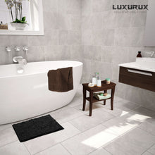 Load image into Gallery viewer, Rectangle Microfiber Bathroom Rug, 15x23 inch, Black