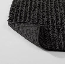 Load image into Gallery viewer, Rectangular 2 Piece Bath Rug Set | 20x30 + 15x23 inch | Black