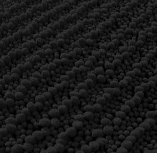 Load image into Gallery viewer, Rectangular 2 Piece Bath Rug Set | 20x30 + 15x23 inch | Black