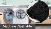 Load image into Gallery viewer, U-Shaped Toilet Bathroom Rug, 20x20, Black