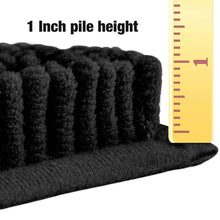 Load image into Gallery viewer, U-Shaped Toilet Bathroom Rug, 20x20, Black