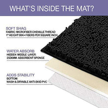 Load image into Gallery viewer, U-Shaped Toilet Bathroom Rug, 20x20, Black