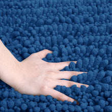 Load image into Gallery viewer, Rectangular 2 Piece Bath Rug Set, 15x23 + 24x36 inch, Blue