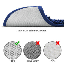 Load image into Gallery viewer, LuxUrux Bathroom Rugs Luxury Chenille 2-Piece Bath Mat Set, Blue