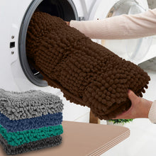 Load image into Gallery viewer, 2 Piece Rectangular Bath Rug Set, 15x23 + 27x47 inch, Brown