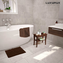 Load image into Gallery viewer, Rectangle Microfiber Bathroom Rug, 15x23 inch, Brown