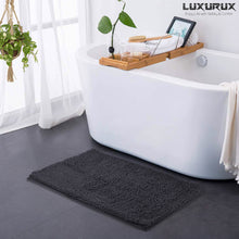 Load image into Gallery viewer, Rectangle Microfiber Bathroom Rug, 24x39 inch, Charcoal