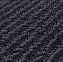 Load image into Gallery viewer, Rectangular 2 Piece Bath Rug Set | 20x30 + 15x23 inch | Charcoal