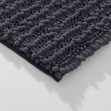 Load image into Gallery viewer, Rectangular 2 Piece Bath Rug Set | 20x30 + 15x23 inch | Charcoal