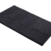 Load image into Gallery viewer, Rectangle Microfiber Bathroom Rug, 27x47 inch, Charcoal