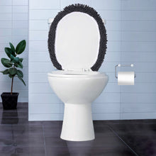 Load image into Gallery viewer, LuxUrux Toilet Lid Cover, Round, Charcoal