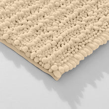 Load image into Gallery viewer, Rectangular 2 Piece Bath Rug Set, 15x23 + 27x47 inch, Cream