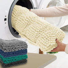 Load image into Gallery viewer, 2 Piece Rectangular Bath Rug Set, 15x23 + 24x36 inch, Cream
