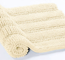 Load image into Gallery viewer, 2 Piece Rectangular Bath Rug Set, 15x23 + 27x47 inch, Cream