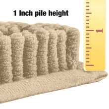 Load image into Gallery viewer, Luxury Microfiber 2-Piece Toilet & Bath Mat Set, XL, Cream