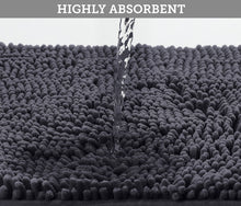 Load image into Gallery viewer, U-Shaped Toilet Bathroom Rug, 20x20, Dark Gray