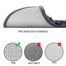 Load image into Gallery viewer, Runner Microfiber Bathroom Rug, 21x59 inch, Dark Gray