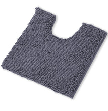 Load image into Gallery viewer, U-Shaped Toilet Bathroom Rug, 20x20, Dark Gray