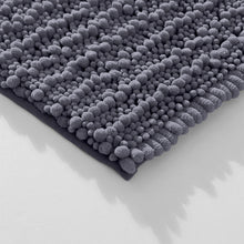 Load image into Gallery viewer, Rectangular 2 Piece Bath Rug Set, 15x23 + 27x47 inch, Dark Gray