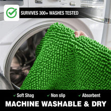 Load image into Gallery viewer, U-Shaped Toilet Bathroom Rug, 20x23, Green