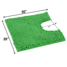 Load image into Gallery viewer, U-Shaped Toilet Bathroom Rug, 20x20, Green