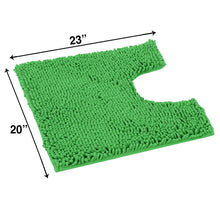 Load image into Gallery viewer, U-Shaped Toilet Bathroom Rug, 20x23, Green