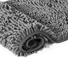 Load image into Gallery viewer, Luxury Chenille Bathroom Rugs 2-Piece Bath Mat Set, Small, Grey
