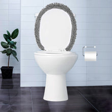Load image into Gallery viewer, LuxUrux Toilet Lid Cover, Round, Light Grey
