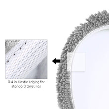 Load image into Gallery viewer, LuxUrux Toilet Lid Cover, Round, Light Grey