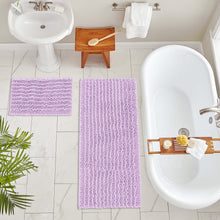 Load image into Gallery viewer, Rectangular 2 Piece Bath Rug Set, 15x23 + 27x47 inch, Lavender