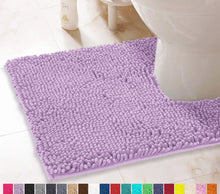 Load image into Gallery viewer, U-Shaped Toilet Bathroom Rug, 20x20, Lavender