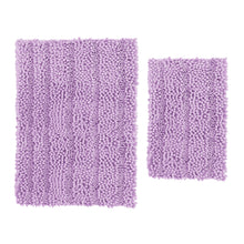 Load image into Gallery viewer, 2 Piece Rectangular Bath Rug Set, 15x23 + 24x36 inch, Lavender