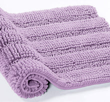 Load image into Gallery viewer, 2 Piece Rectangular Bath Rug Set, 15x23 + 20x30  inch, Lavender