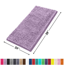 Load image into Gallery viewer, Rectangle Microfiber Bathroom Rug, 24x39 inch, Lavender