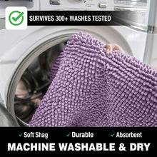 Load image into Gallery viewer, U-Shaped Toilet Bathroom Rug, 20x23, Lavender