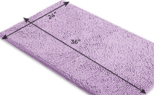 Load image into Gallery viewer, Rectangle Microfiber Bathroom Rug, 24x36 inch, Lavender