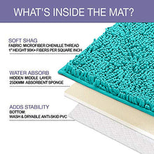 Load image into Gallery viewer, U-Shaped Toilet Bathroom Rug, 20x20, Light Blue