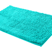 Load image into Gallery viewer, Rectangle Microfiber Bathroom Rug, 24x39 inch, Light Blue