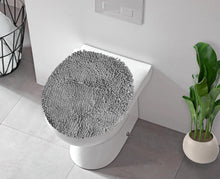 Load image into Gallery viewer, LuxUrux Toilet Lid Cover, Elongated, Light Grey
