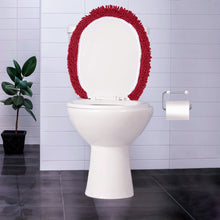 Load image into Gallery viewer, LuxUrux Toilet Lid Cover, Round, Maroon