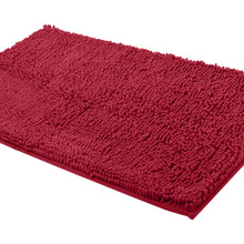 Load image into Gallery viewer, Rectangle Microfiber Bathroom Rug, 24x39 inch, Maroon-red