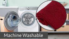 Load image into Gallery viewer, Rectangle Microfiber Bathroom Rug, 24x36 inch, Maroon-red