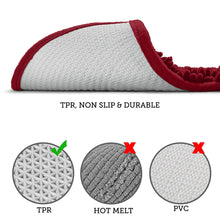 Load image into Gallery viewer, Luxury Chenille Bathroom Rugs 2-Piece Bath Mat Set, Small, Maroon