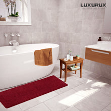 Load image into Gallery viewer, Rectangle Microfiber Bathroom Rug, 27x47 inch, Maroon-red