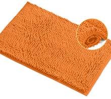 Load image into Gallery viewer, Rectangle Microfiber Bathroom Rug, 15x23 inch, Orange